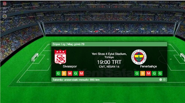 Sivasspor Fenerbahçe maçını canlı izlemek ve canlı skor takibi haberimizde.
