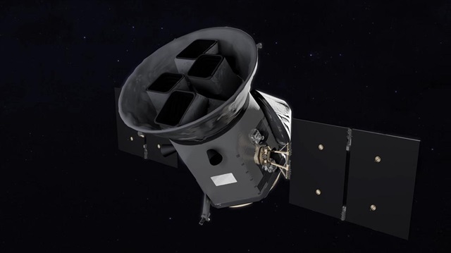 Yeni uzay aracı TESS'in görünümü.