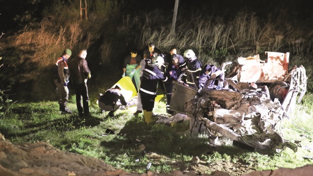Üzücü kaza, önceki gece Nevşehir-Ürgüp kara yolunun Uçhisar kavşağında meydana geldi. 