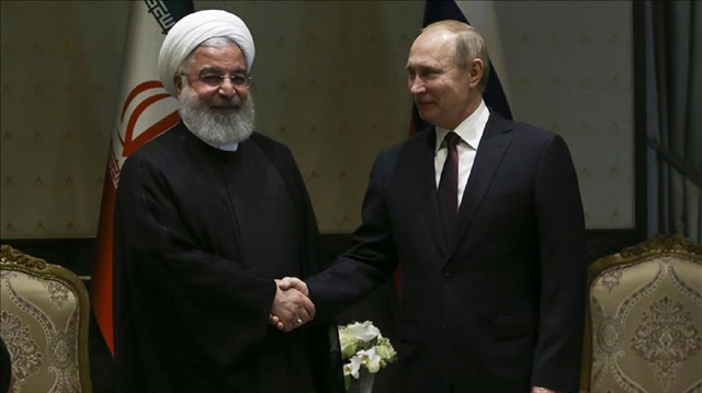 Russian President Vladimir Putin and his Iranian counterpart Hasan Rouhani