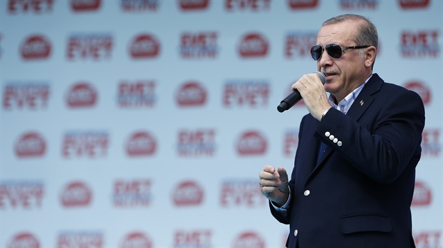 Cumhurbaşkanı Recep Tayyip Erdoğan.