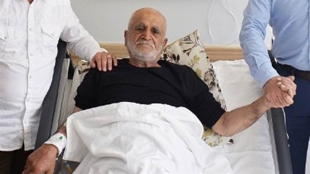 76 yaşındaki İsmail Pişkin’e aynı anda 4 ameliyat birden yapıldı. 