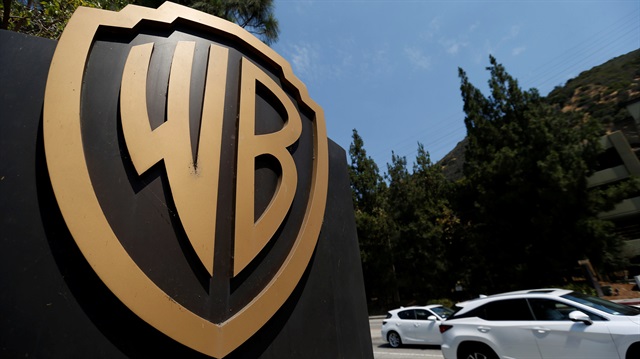 A Warner Bros. Entertainment Inc. logo is pictured at one of the studio's gates in Burbank, California, U.S., July 5, 2017