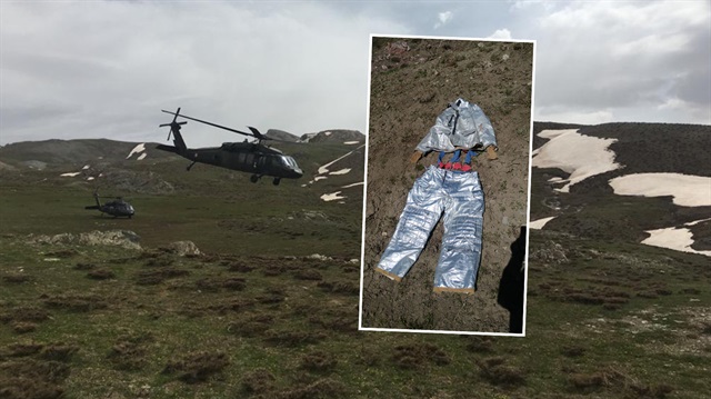 PKK'lılar, termal kameralardan korunmak için kullandığı özel kıyafet. 