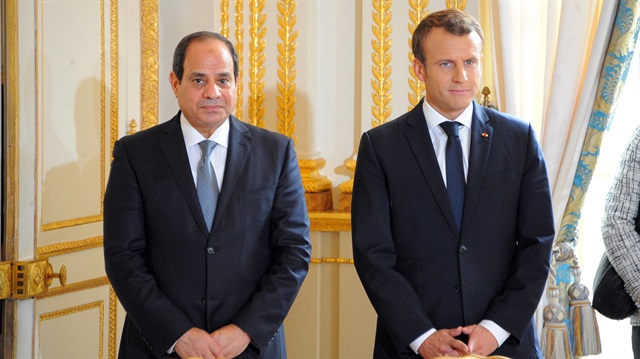 Arşiv: Mısır Cumhurbaşkanı Abdulfettah es-Sisi , Fransa Cumhurbaşkanı Emmanuel Macron