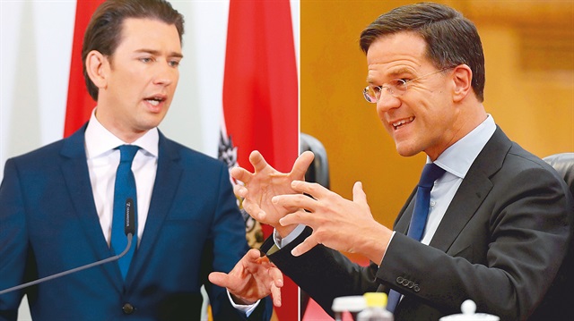 Avusturya Başbakanı Sebastian Kurz - Hollanda Başbakanı Rutte 