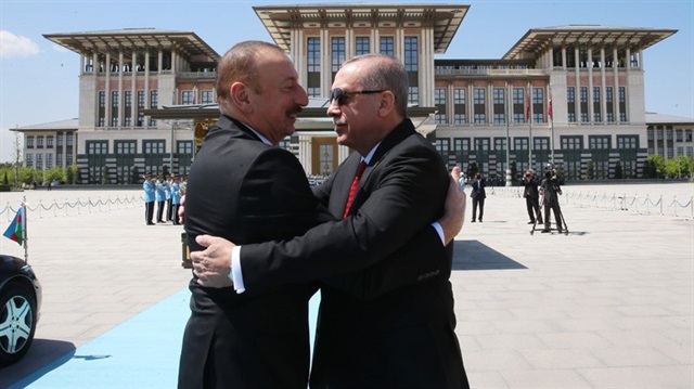 Cumhurbaşkanı Recep Tayyip Erdoğan ve Azerbaycan Cumhurbaşkanı İlham Aliyev