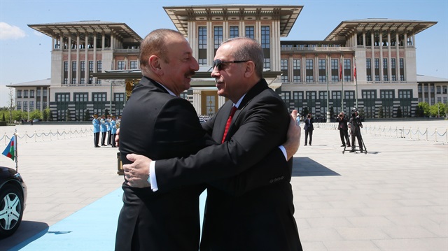 الرئيس التركيّ أردوغان يستقبل نظيره الأذري علييف في العاصمة أنقرة​