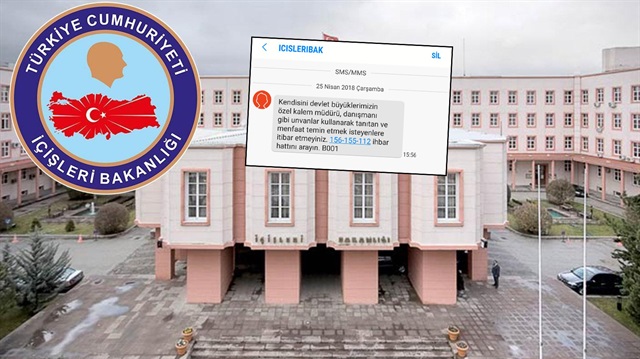 icisleri bakanligi dolandiricilara