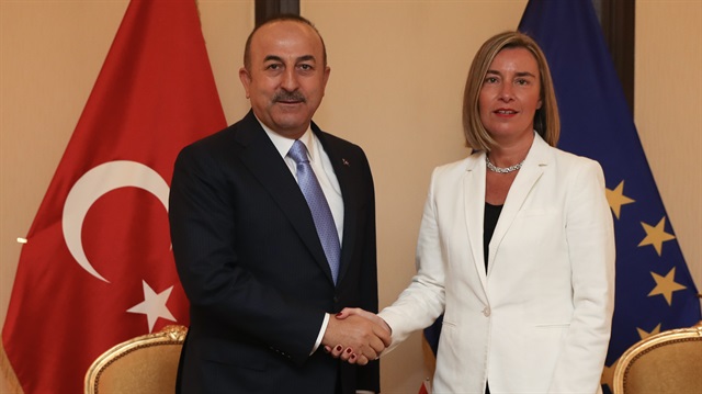 Arşiv: Dışişleri Bakanı Mevlüt Çavuşoğlu, AB Komisyonu Başkan Yardımcısı Federica Mogherini 