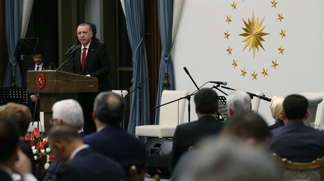 Cumhurbaşkanı Recep Tayyip Erdoğan, AYM'nin 56. kuruluş yıl dönümü yemeğinde konuştu