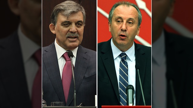 Eski Cumhurbaşkanı Abdullah Gül ve CHP Vekili Muharrem İnce