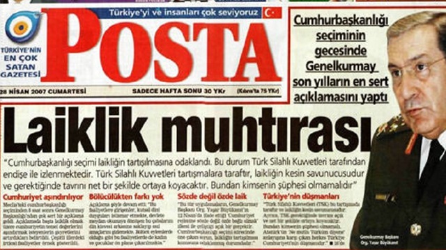 27 Nisan 2007 Genelkurmay e muhtırası