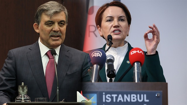 Eski Cumhurbaşkanı Gül ve İyi Parti Genel Başkanı Akşener.