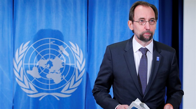 File Photo: Zeid Ra'ad al-Hussein, U.N. High Commissioner for Human Rights arrives for a news conference at the United Nations in Geneva, Switzerland March 9, 2018. 