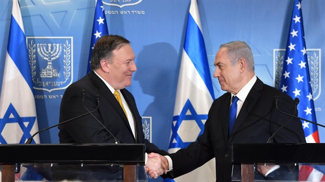 ABD Dışişleri Bakanı Mike Pompeo ile İsrail Başbakanı Binyamin Netanyahu