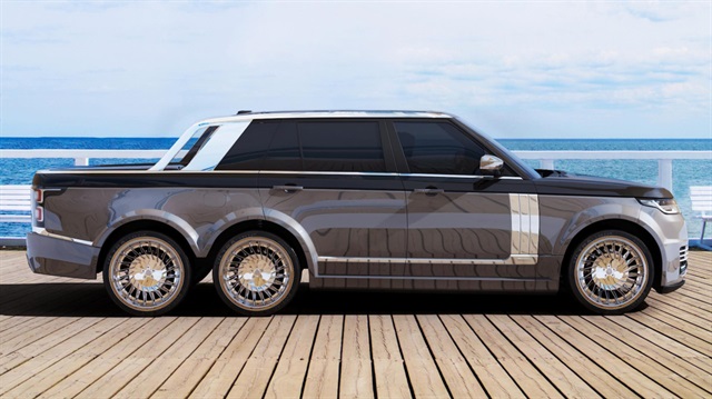 Range Rover SLT projesine ait bir konsept çizim. 