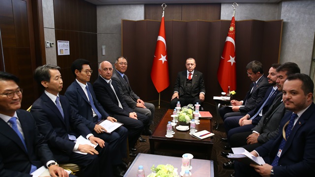 أردوغان يستقبل مسؤولي شركات كورية جنوبية في سيول
