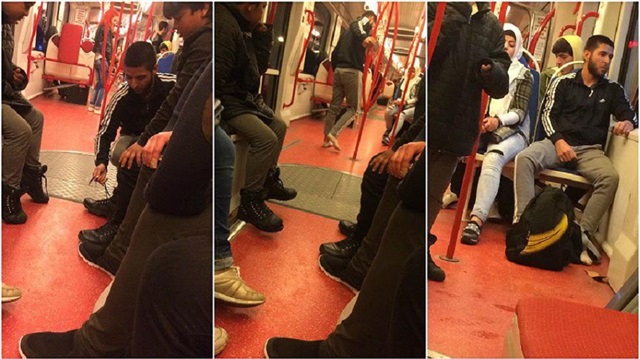 Tramvayda ayakkabısını çıkarıp, çorapla yolculuk yapan çocuğa vermişti.
