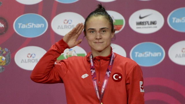 Turkey's Elif Jale Yesilirmak on Thursday has won the gold medal at the European Championships of United World Wrestling in Kaspiysk in Russia