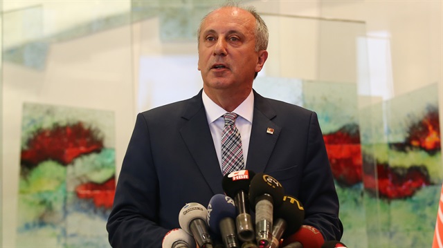 CHP'nin cumhurbaşkanı adayı Yalova Milletvekili Muharrem İnce.