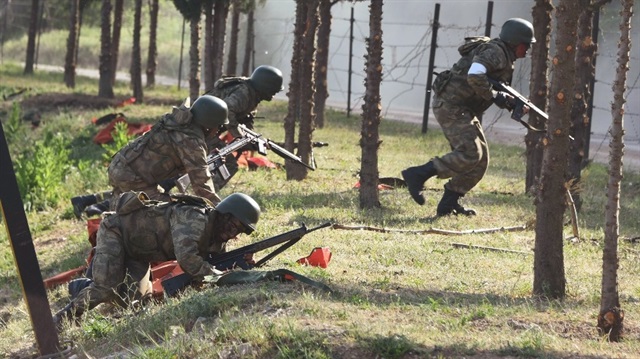 Tatbikat Kırklareli 55. Mekanize Piyade Tugay Komutanlığı Köprücü Taburu tarafından 61 askeri aracın katılımıyla gerçekleştirildi. 
