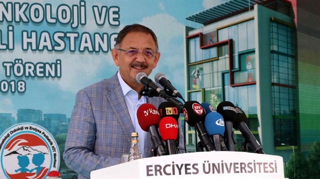 Çevre ve Şehircilik Bakanı Mehmet Özhaseki, Erciyes Üniversitesi Yerleşkesine Erciyes Çocuk Hematoloji Onkoloji Hastanesi temel atma töreninde konuştu.
