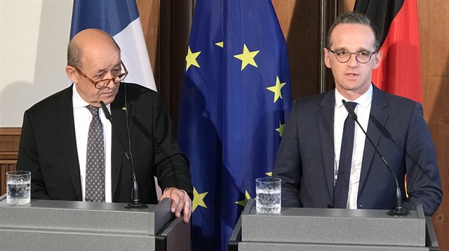 Almanya Dışişleri Bakanı Maas ile Fransa Dışişleri Bakanı Jean-Yves Le Drian 