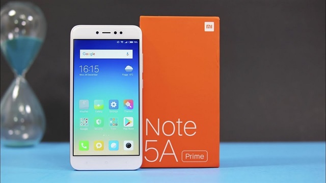 Xiaomi Redmi Note 5A Prime parmak izi okuyucu özelliğine sahip.