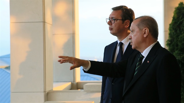 Cumhurbaşkanı Recep Tayyip Erdoğan ve Sırp Cumhurbaşkanı Aleksandar Vucic
