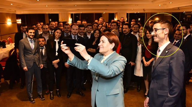 FETÖ mensubu Kerim Çoraklı, meydanlarda Akşener’le birlikte boy gösteriyor.