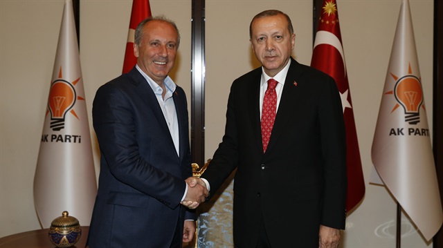 CHP Cumhurbaşkanı adayı Muharrem İnce - Cumhurbaşkanı Recep Tayyip Erdoğan