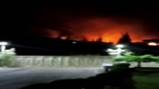 Suriye Devlet Televizyonu, Şam'da dün akşamki patlama anının görüntülerini yayınladı. 