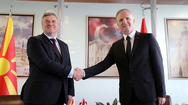 Makedonya Cumhurbaşkanı Gyorge Ivanov (solda), çeşitli programlara katılmak üzere Sivas'a geldi.