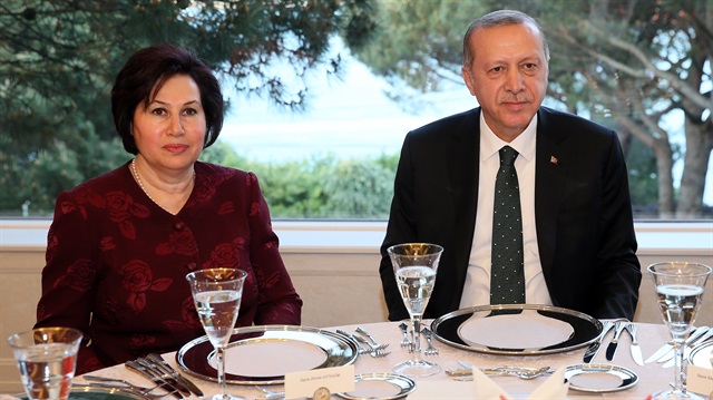 Cumhurbaşkanı Erdoğan, Danıştay'ın kuruluşunun 150. yılı dolayısıyla verilen akşam yemeğine katıldı.