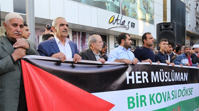 Batman'da STK'lardan Kudüs protestosu