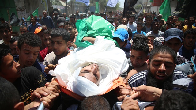 Funeral of a martyr in Gaza