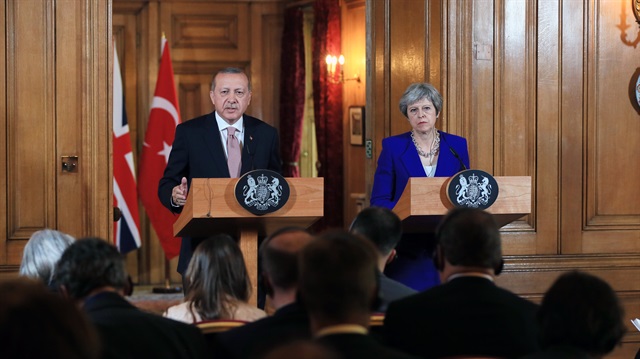 Cumhurbaşkanı Erdoğan ile May ortak basın toplantısında konuştu.