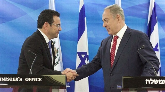 Guatemala Devlet Başkanı Morales, işgalci İsrail Başbakanı Netanyahu
