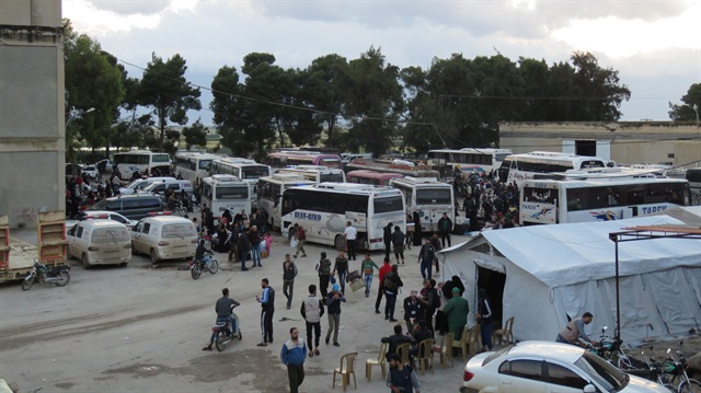 Compulsory evacuations from Syria's Homs

