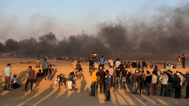 Protest at Gaza-Israel border

