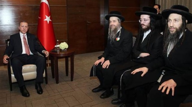 Cumhurbaşkanı Erdoğan Neturei Karta Ortodoks Musevi Cemaati üyelerini kabul etti