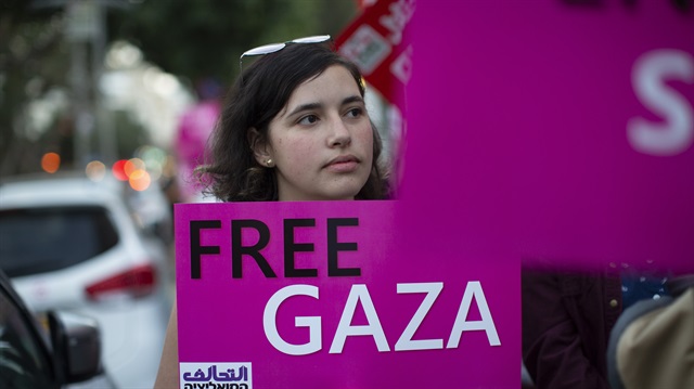 Protest against Israeli violence in Gaza

