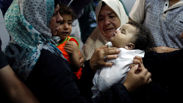 İsrail'in saldırılarında 8 aylık Leyla bebek de şehit edildi!