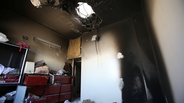 A damaged house where Organisation for the Prohibition of Chemical Weapons (OPCW) inspectors are belived to have visited are seen during a media tour in Douma near Damascus, Syria April 23, 2018.