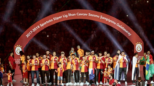 Galatasaray şampiyonluğu kutladı.