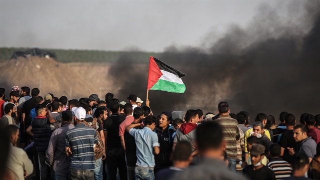 Protest at Gaza-Israel border  