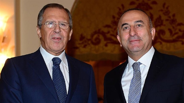 Foreign Minister Mevlüt Çavuşoğlu and his Russian counterpart Sergey Lavrov