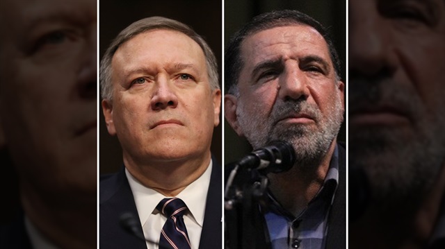 ABD Dışişleri Bakanı Mike Pompeo ve İran Devrim Muhafızları Komutanı İsmail Kovsari