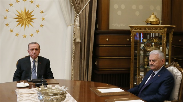 أردوغان يعقد اجتماعًا مع يلدريم بأنقرة